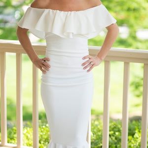 HAVANA RUFFLE MIDI DRESS from Vici Dolls